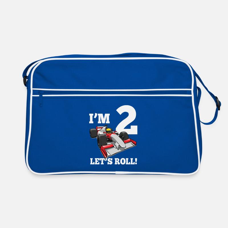 Je suis 2 let’s roll voiture de course pour 2 ans Sac Retro