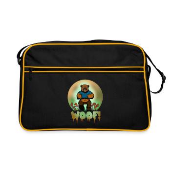 Woof Ours d’Halloween - Sac Retro - noir/or - Devant