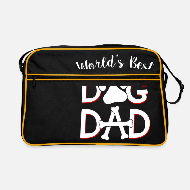 Worlds Best Dog Dad Retro Tasche