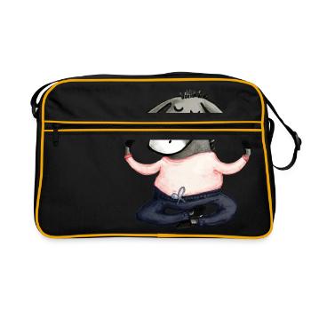 Yoga Donkey - Retro Bag - black/gold - Front