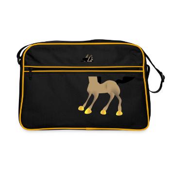 cheval 01 - Sac Retro - noir/or - Devant