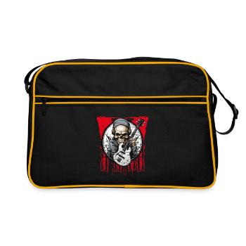 Bass jusqu’à la fin cool bass motif pour les fans de basse - Sac Retro - noir/or - Devant