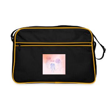 Pastel Dream Jellyfish - Retro Bag - black/gold - Front