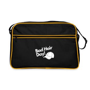 Journée des mauvais cheveux - Sac Retro - noir/or - Devant