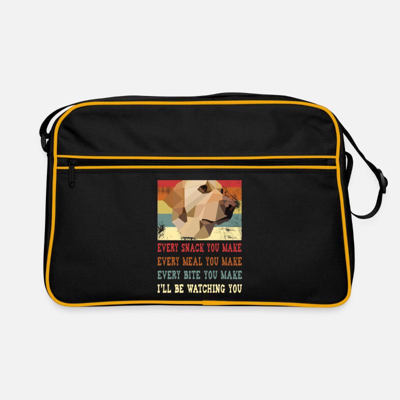 Every snack you make every meal you make I'll be - Retro Tasche - Schwarz/Gold