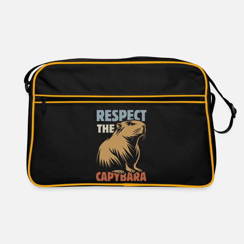 Vintage Respect The Capybara - Saying Retro Bag