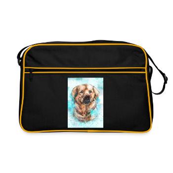 Labrador - Sac Retro - noir/or - Devant