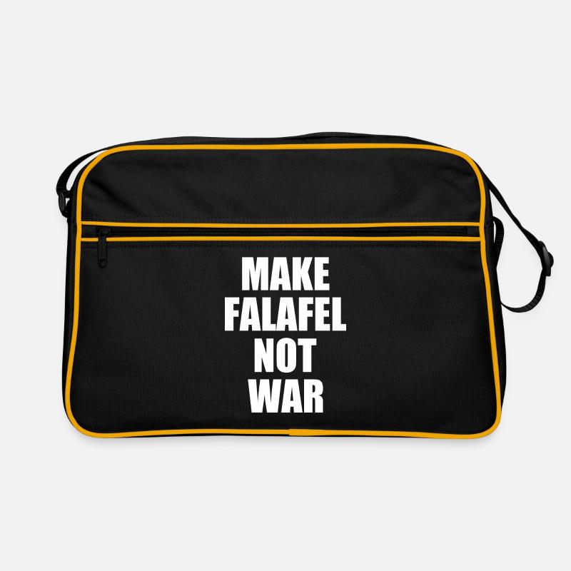 Make falafel not war Retro Bag
