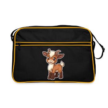 Chèvre - Sac Retro - noir/or - Devant