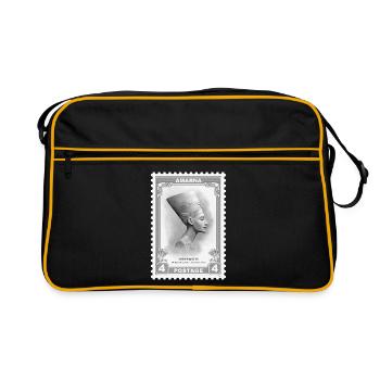 Timbre Néfertiti - Sac Retro - noir/or - Devant