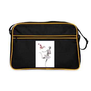 Ballett - Retro Tasche - Schwarz/Gold - Vorne