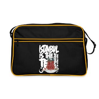 Turkish TeacupAnimated Vintage Scene - Retro Bag - black/gold - Front