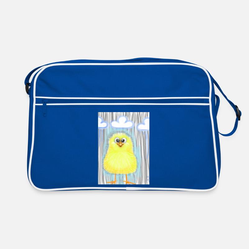 Mignon caneton jaune sous la pluie Sac Retro