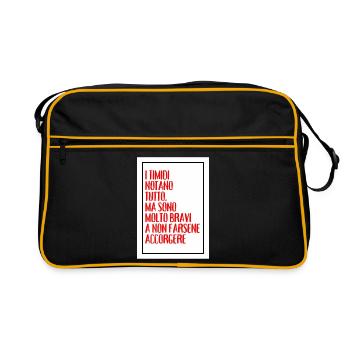 Timides, ils n’ont pas tout, mais ne s’en sortent pas - Sac Retro - noir/or - Devant