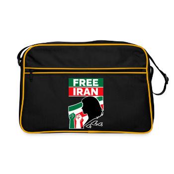Iran libre - Sac Retro - noir/or - Devant