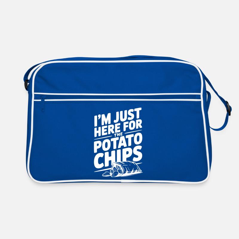 Je suis juste là pour les chips Sac Retro