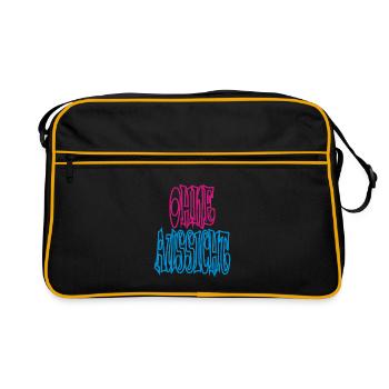 Without a view - Retro Bag - black/gold - Front