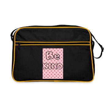 Soyez indulgent avec le motif cerise - Sac Retro - noir/or - Devant
