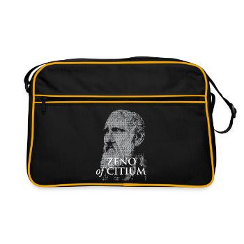 Portrait de pixels de Zeno - Sac Retro - noir/or - Devant