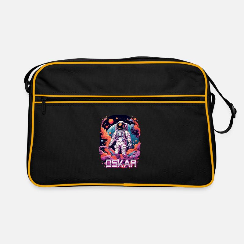 OSKAR - Beau prénom de garçon avec astronaute cool Sac Retro