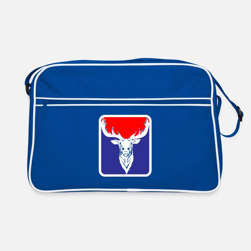 Hunter Funny Roebuck Deer Logo | Colors can be changed Retro Bag