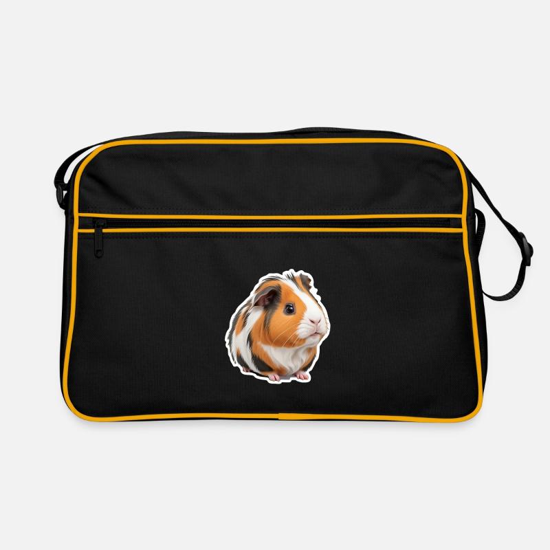 Cute guinea pig Retro Bag