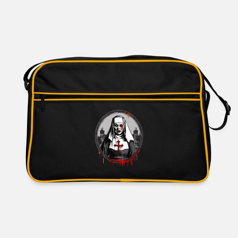 Horreur Nonne Halloween Effrayant Sac Retro