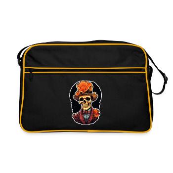 Skull - Retro Bag - black/gold - Front