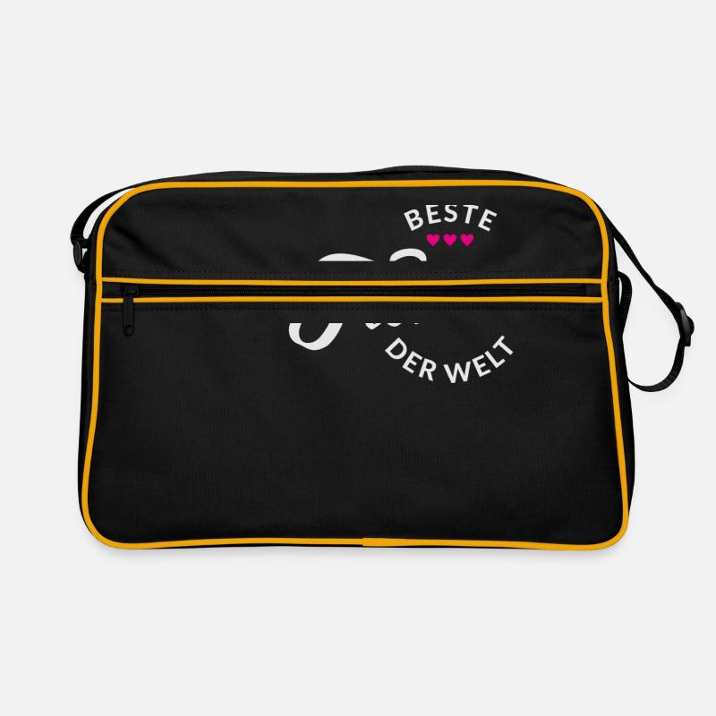 BESTE FREUNDIN DER WELT - Retro Tasche - Schwarz/Gold