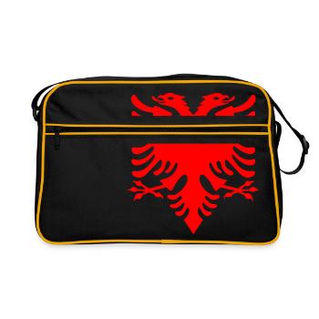 rouge à double tête d'aigle albanais Double Eagle - Sac Retro - noir/or - Devant