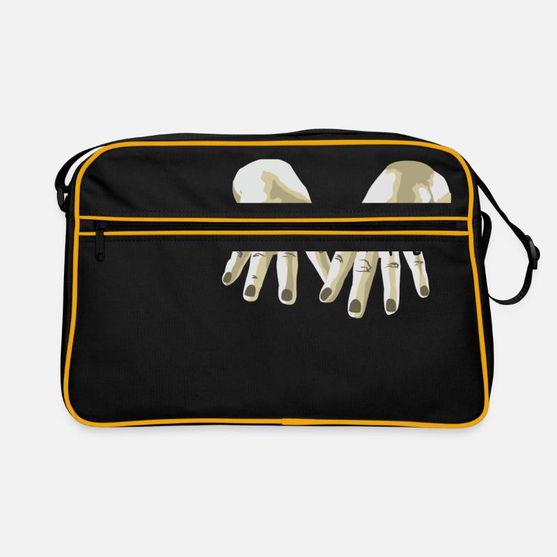 Love / Hate - Retro Tasche - Schwarz/Gold