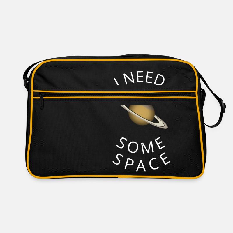 Saturn - Retro Tasche - Schwarz/Gold