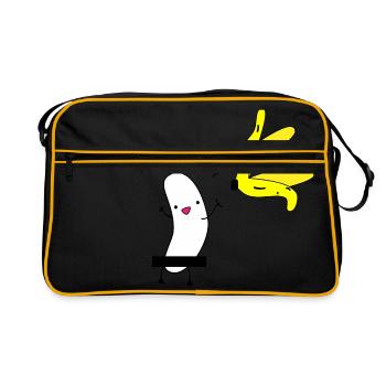 Banane - banane nue - banane nue - strip-tease - Sac Retro - noir/or - Devant