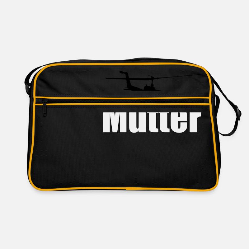 Helikopter Mutter - das Geschenk zum Muttertag Retro Tasche