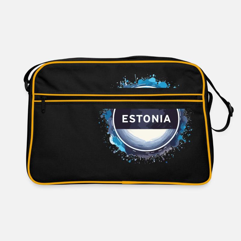 Drapeau de l’Estonie Drapeau Cadeau Sac Retro