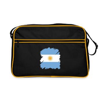 Argentina Flag South America Argentine Flag - Retro Bag - black/gold - Front