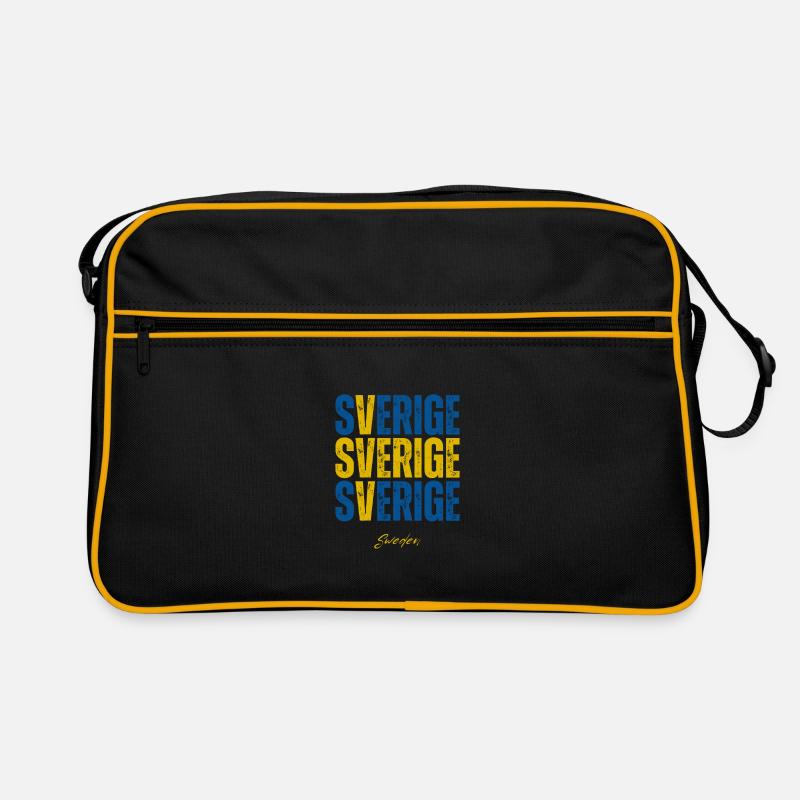 Drapeau de la Suède, fierté suédoise Sac Retro