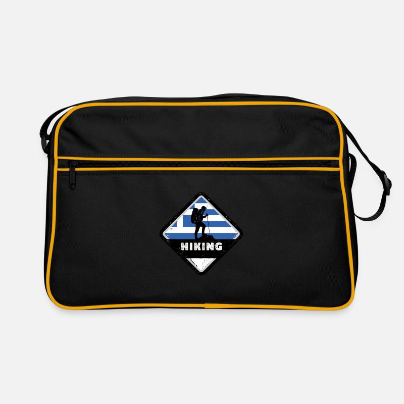 Drapeau de la Grèce Hellas Athènes Drapeau de la Grèce Sac Retro
