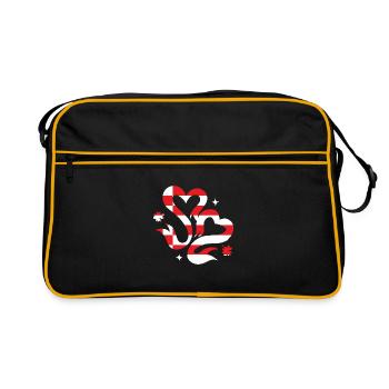 Bremen Flag Bremen Flag Heart - Retro Bag - black/gold - Front