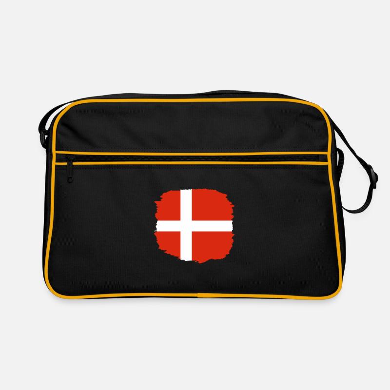 Drapeau Danemark Scandinavie Drapeau danois Voyage Sac Retro