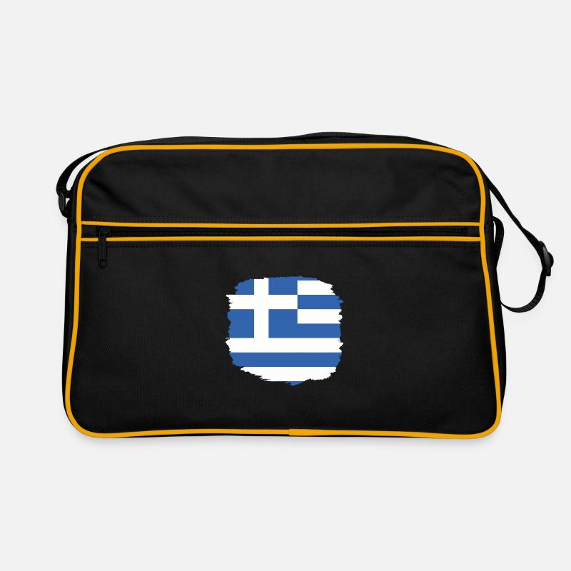 Drapeau de la Grèce Hellas Athènes Drapeau de la Grèce Sac Retro