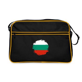 Drapeau bulgare Drapeau bulgare Sables d’or - Sac Retro - noir/or - Devant