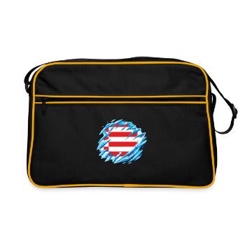 Bremen Flag Bremen Flag - Retro Bag - black/gold - Front