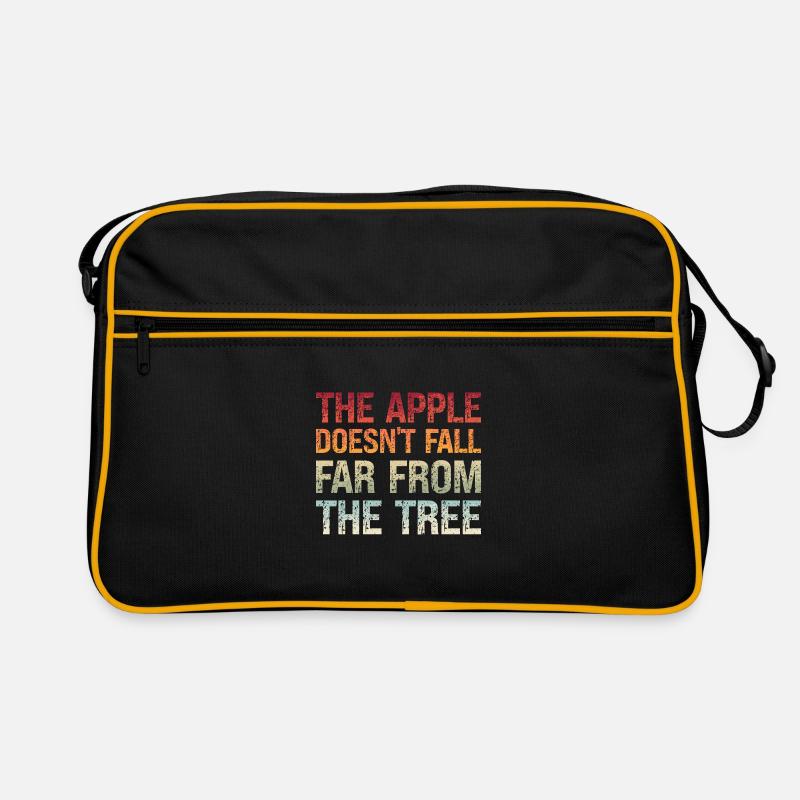 Denglisch Der Apfel Fällt Nicht Weit Vom Stamm Retro Tasche