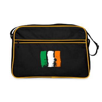 Drapeau de l’Irlande Vintage drapeau irlandais Dublin - Sac Retro - noir/or - Devant