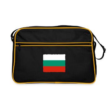 Bulgaria flag Bulgarian flag Golden Sands - Retro Bag - black/gold - Front