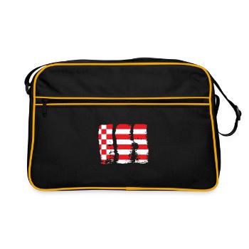 Bremen Flag Bremen Flag - Retro Bag - black/gold - Front