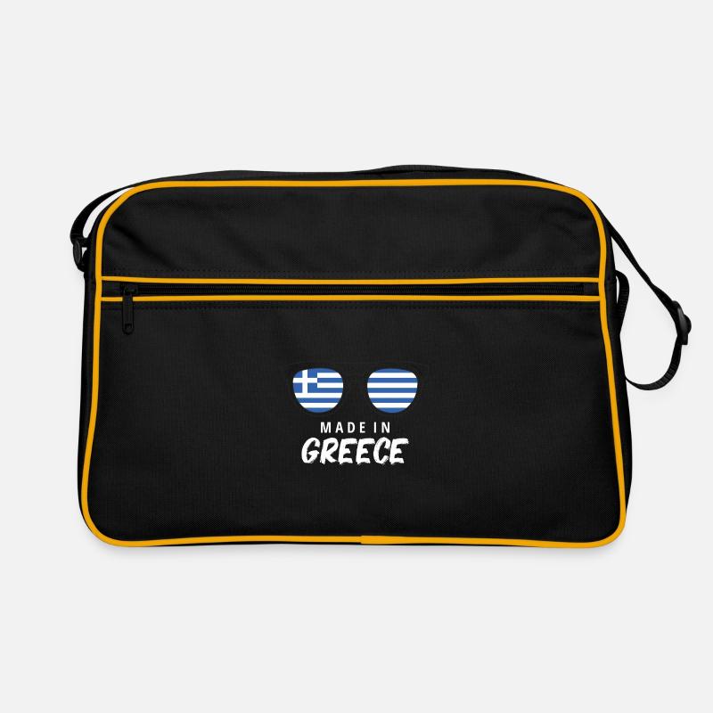 Drapeau de la Grèce Hellas Athènes Drapeau grec Sac Retro