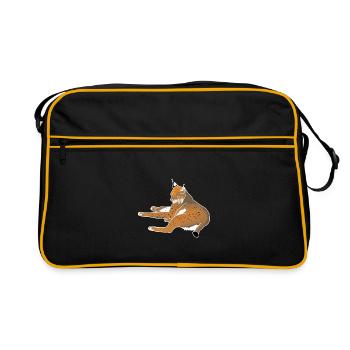 lynx - Retro Bag - black/gold - Front