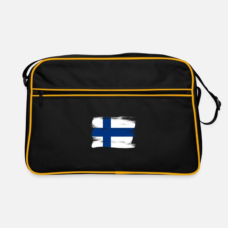 Finlande Drapeau Suomi Drapeau finlandais utilisé Look Sac Retro